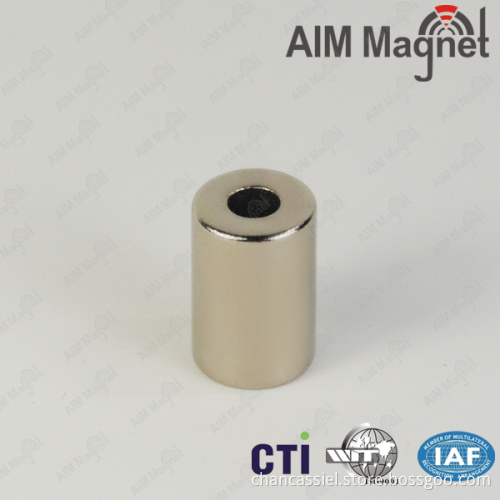 N35 permanent cylinder magnet with hole